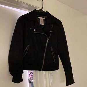 Faux suede black jacket.